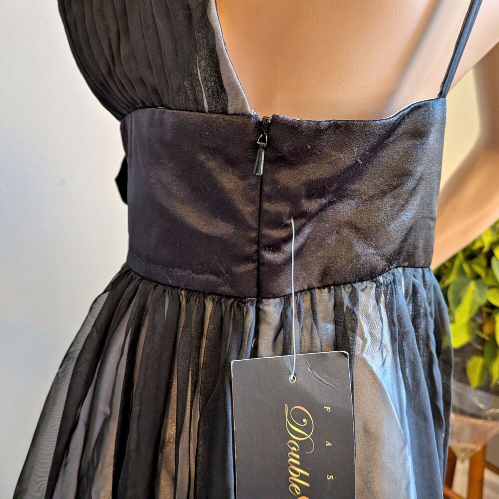 NWT Vintage Y2K Aspeed Prom Gown Maxi Dress Beaded Size Medium - Picture 11 of 14